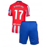 Atletico Madrid Rodrigo Riquelme #17 Domáci Detský futbalový dres 2024-25 Krátky Rukáv (+ trenírky)